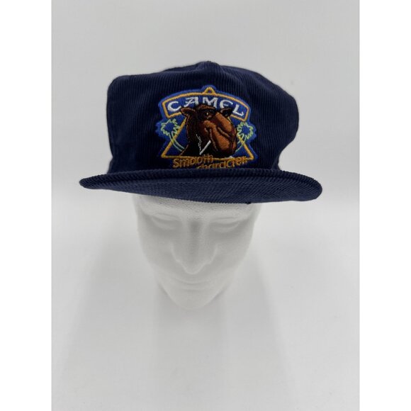 Vintage 90s NOS Camel Smooth Character Corduroy Snapback Hat Cap Joe Cool Taiwan - Picture 1 of 7